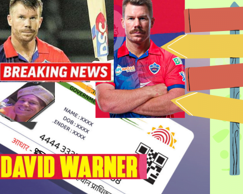 Is David Warner going to be a resident of India? Aadhaar card made?