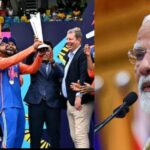 PM Modi congratulates Indian cricket team for their victory and praises Rohit Sharma's captaincy.