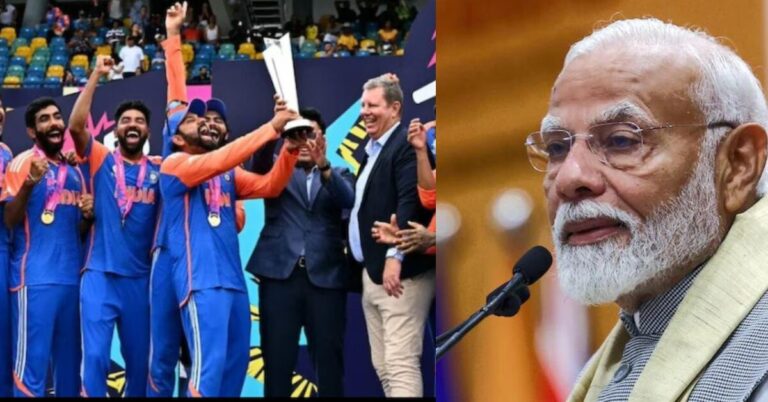 PM Modi congratulates Indian cricket team for their victory and praises Rohit Sharma's captaincy.