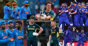 1. A collage of images featuring the Indian cricket team in action. 2. Various snapshots of the Indian cricket team playing matches. 3. A compilation of photos showcasing the Indian cricket team's performances.