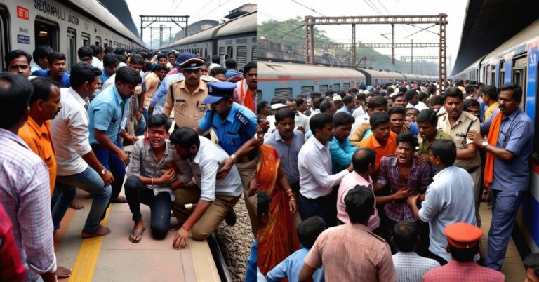 The image shows a group of people standing together at sheoraphuli Junction. The scene includes a crowd of individuals, both men and women, gathered outdoors.