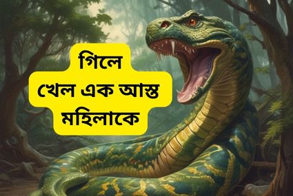 বিশাল পাইথন গিলে ফেললো এক মহিলাকে